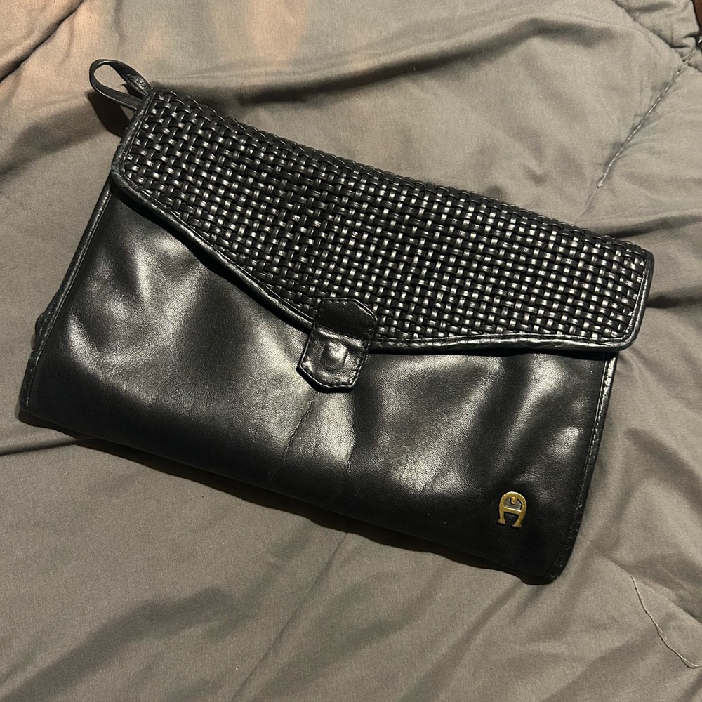 Etinne Aigner Woven Flap Leather Bag - Women Bags